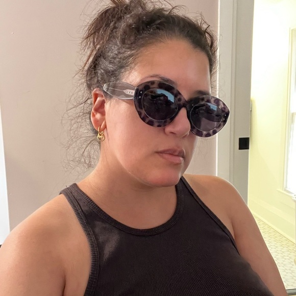 NWT ALAIA Grey/Grey Oval Shape 52mm Designer Sunglasses - Picture 10 of 10